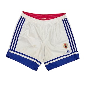 Pantalón corto de la selección japonesa de fútbol Adidas de la Copa Mundial Y2K de los años 2000