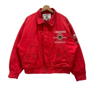 Vintage 90s Swooplex Traditional Bomber Zipper Jacket