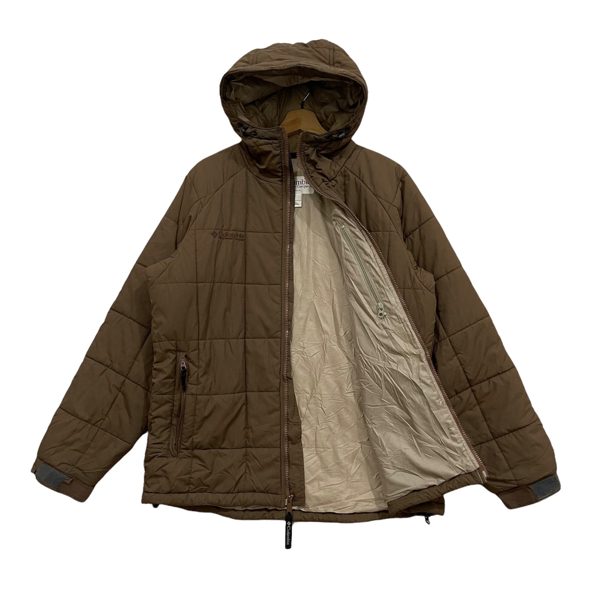 Vintage!! Columbia Sportswear Puffer Zipper Hoodie Jacket - Etsy