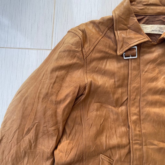 Harlem Rens Jacket Rare!!Vintage!! Harlem Rouge Lamb Leather Sheepskin B… - Gem
