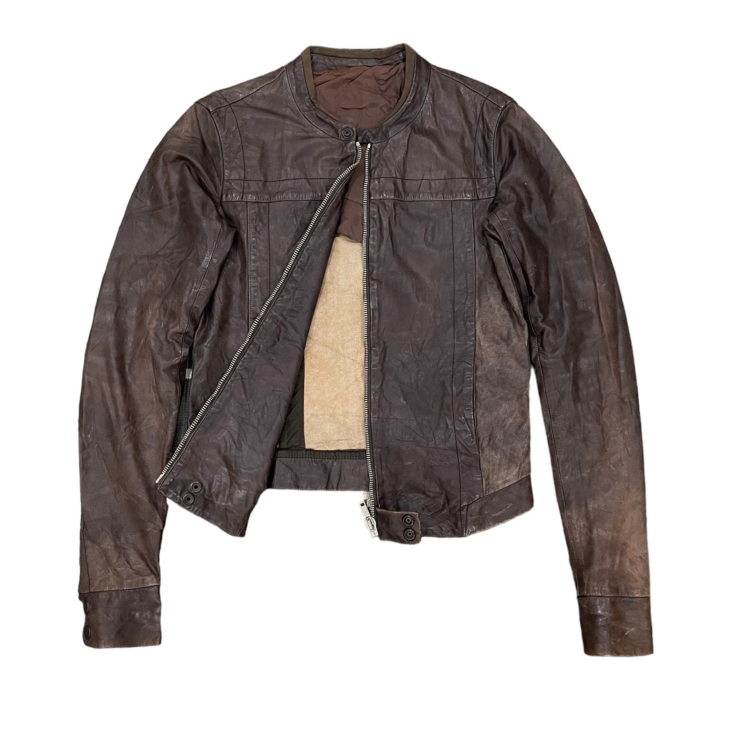 ジャケット・アウター 90's leather jacket made in Italy Vintage A Collezioni Italian Black Leather Jacket XXL Made