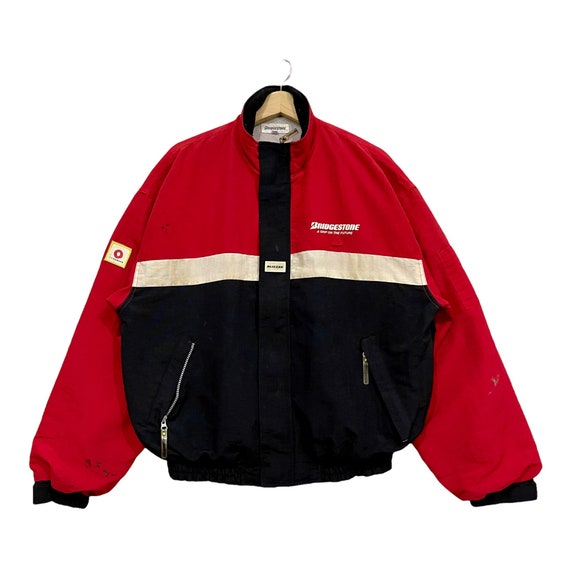 Vintage!! Bridgestone Blizzak Bomber Zipper Jacket - Etsy