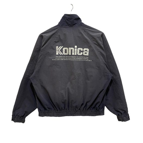 Vintage 80s Konica Spell Out Sunfaded Zipper Bomber Jacket - Etsy