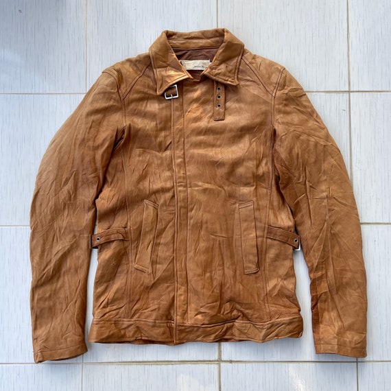 Harlem Rens Jacket Rare!!Vintage!! Harlem Rouge Lamb Leather Sheepskin B… - Gem