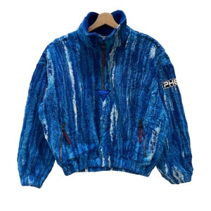 Vintage Phenix Ski Nice Design Multicolour Quarter Zipper Skiing Sweater Sweatshirt Anorak