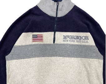 Vintage Mcgregor New York Quarter Zipper Sweatshirt Sweater
