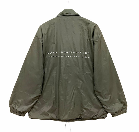 Vintage!! Alpha Industries Inc Windbreaker Jacket Big Spell