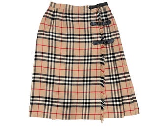 Burberry Blue Label Nova Check Midi Skirt - Etsy Canada