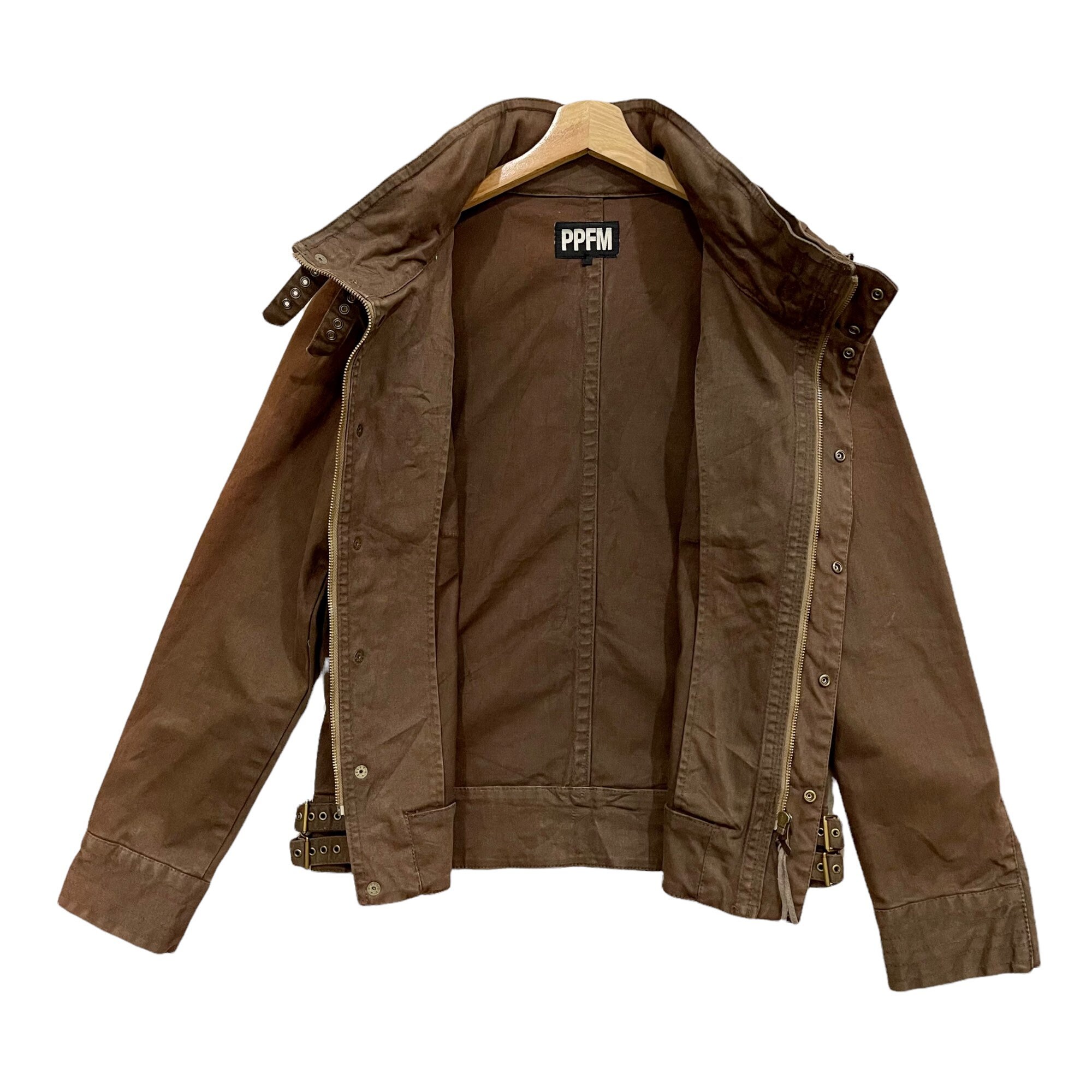 Vintage PPFM Japanese Brand Bikers Cropped Trucker Jacket - Etsy