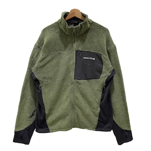 Vintage Mont-Bell Clima Air Polartec Deep Pile Fleece Zipper Outdoor Jacket