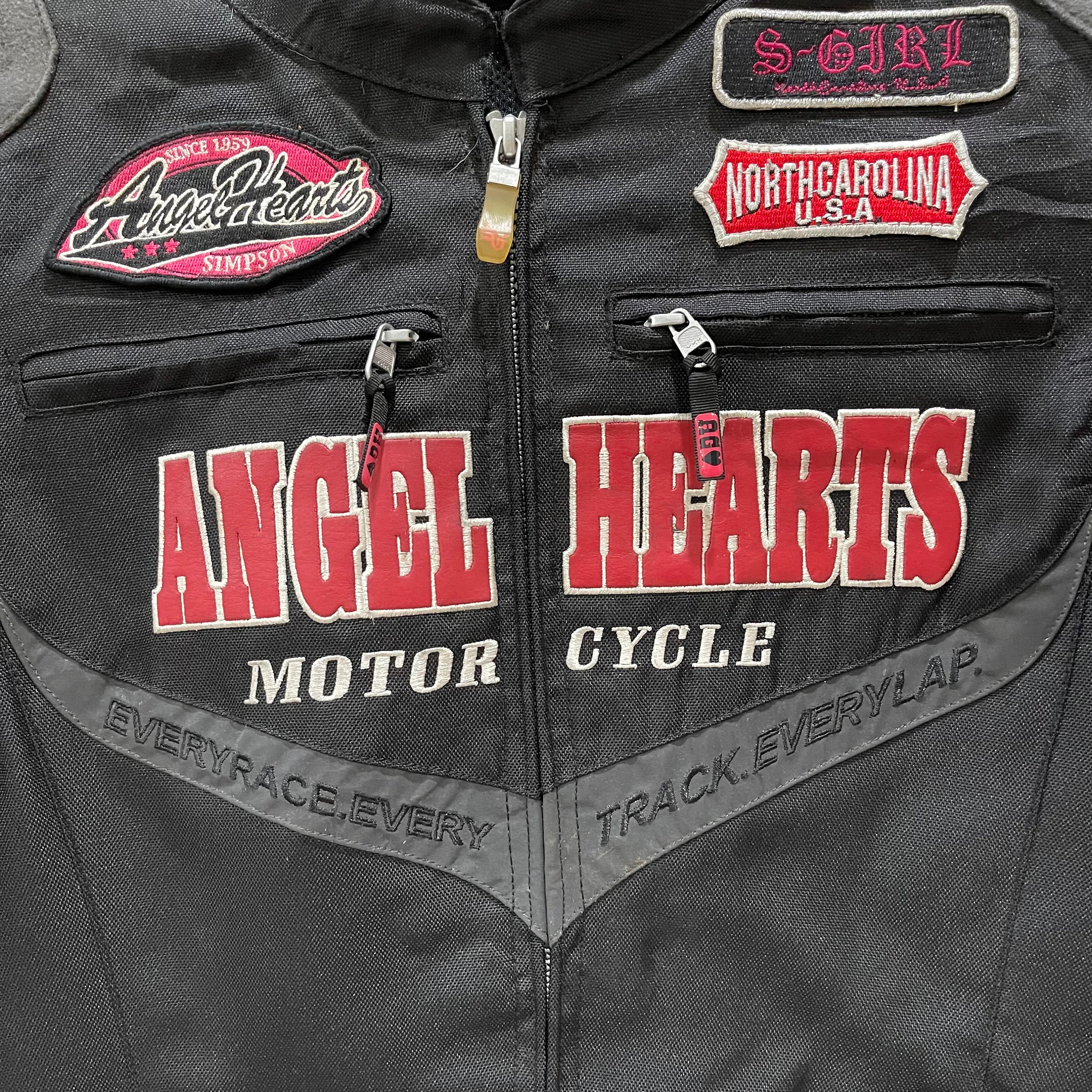 Angel Heart Simpson Motorcycle Racing Riders Jacket - Etsy Angel Heart Simpson Motorcycle Racing Riders Jacket - Etsy