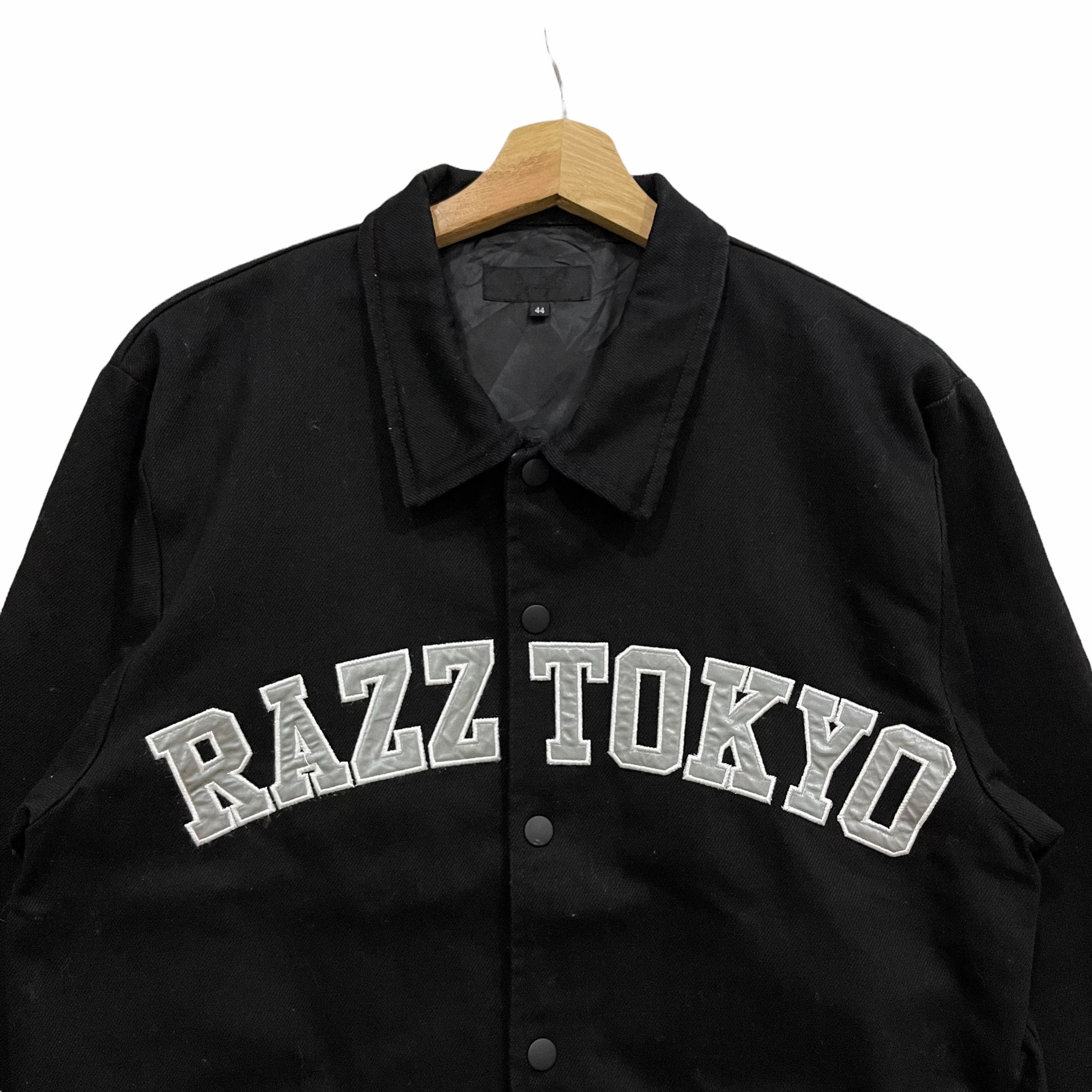 Vintage RAZZ Tokyo Bomber Varsity Snap Button Streetwear Style