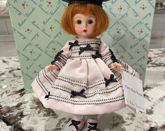 Madame Alexander Doll Party Dress Wendy in box & stand