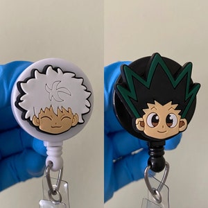 Anime Boy Badge Reel, ID Holder, Kawaii Retractable, Badge Holder Accessory