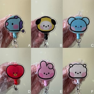 Cute Creature Animal Video Game Popular Cartoon Dance Anime Badge Reel, ID Holder, Kawaii Retractable, Accessory