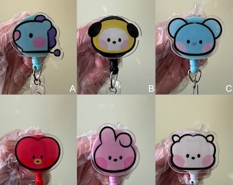 Cute Creature Animal Video Game Popular Cartoon Dance Anime Badge Reel, ID Holder, Kawaii Retractable, Accessory