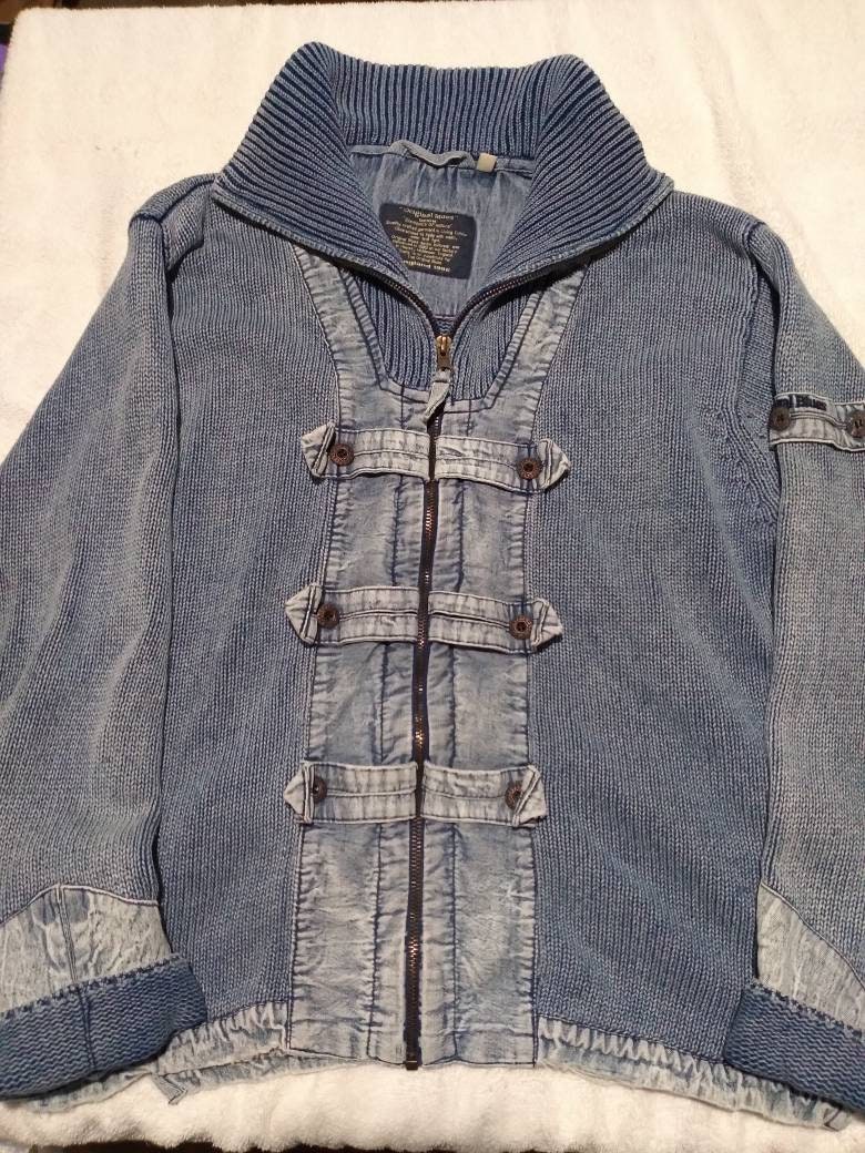 Denim Sweater - Etsy
