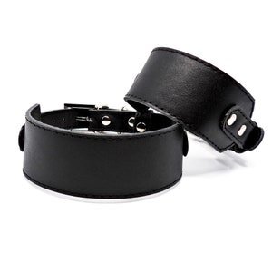 Leather greyhound collar |  Whippet and Italian greyhound | Dog accessories | Wide dog collar