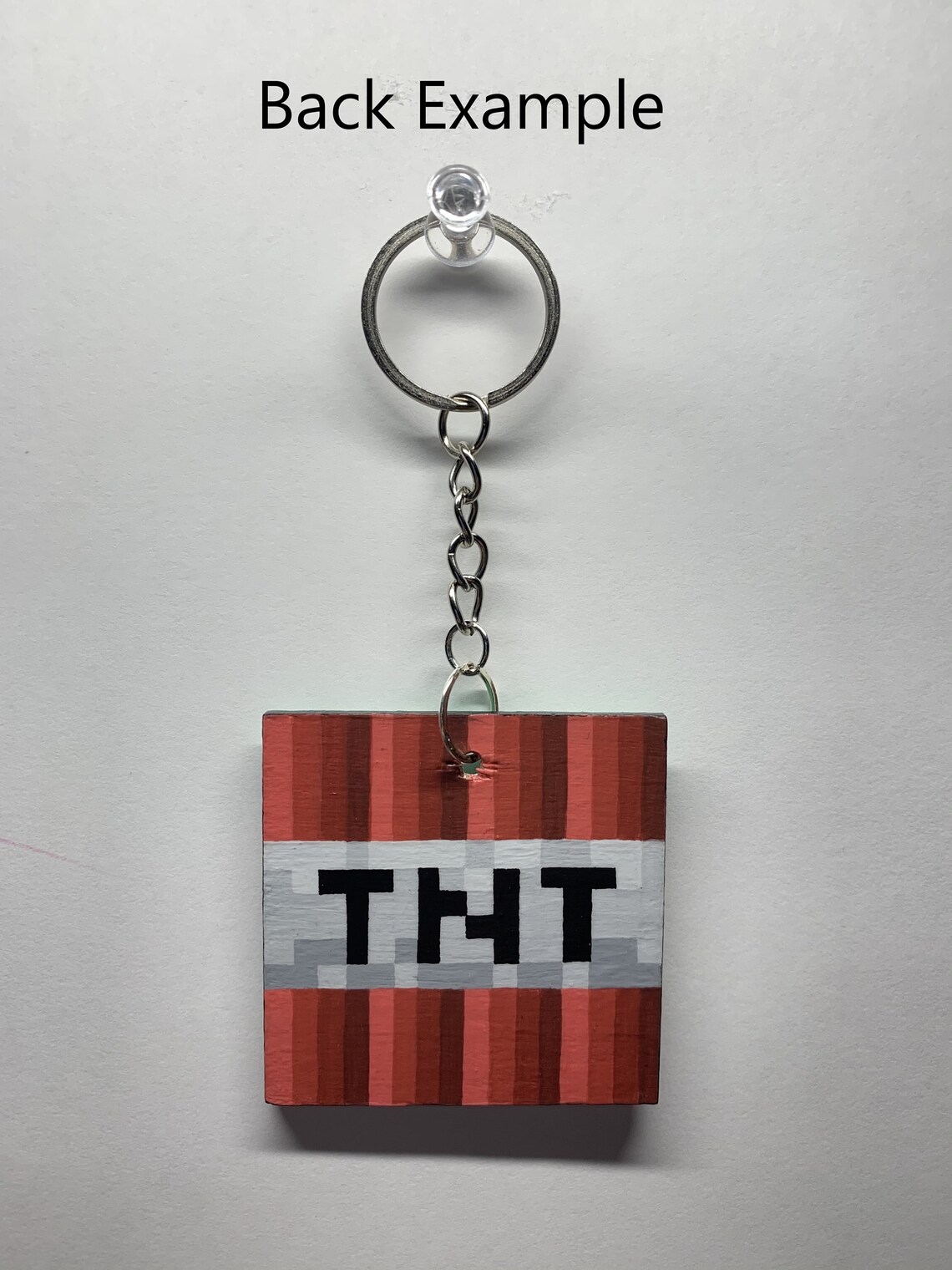 Custom Large Minecraft Keychain with Name Etsy