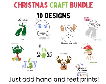 Christmas Hand & Foot Crafts for Kids – 10 Holiday Keepsake Templates