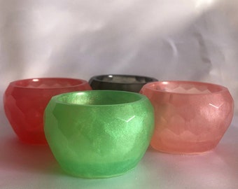 Storage rings and small resin jewelry