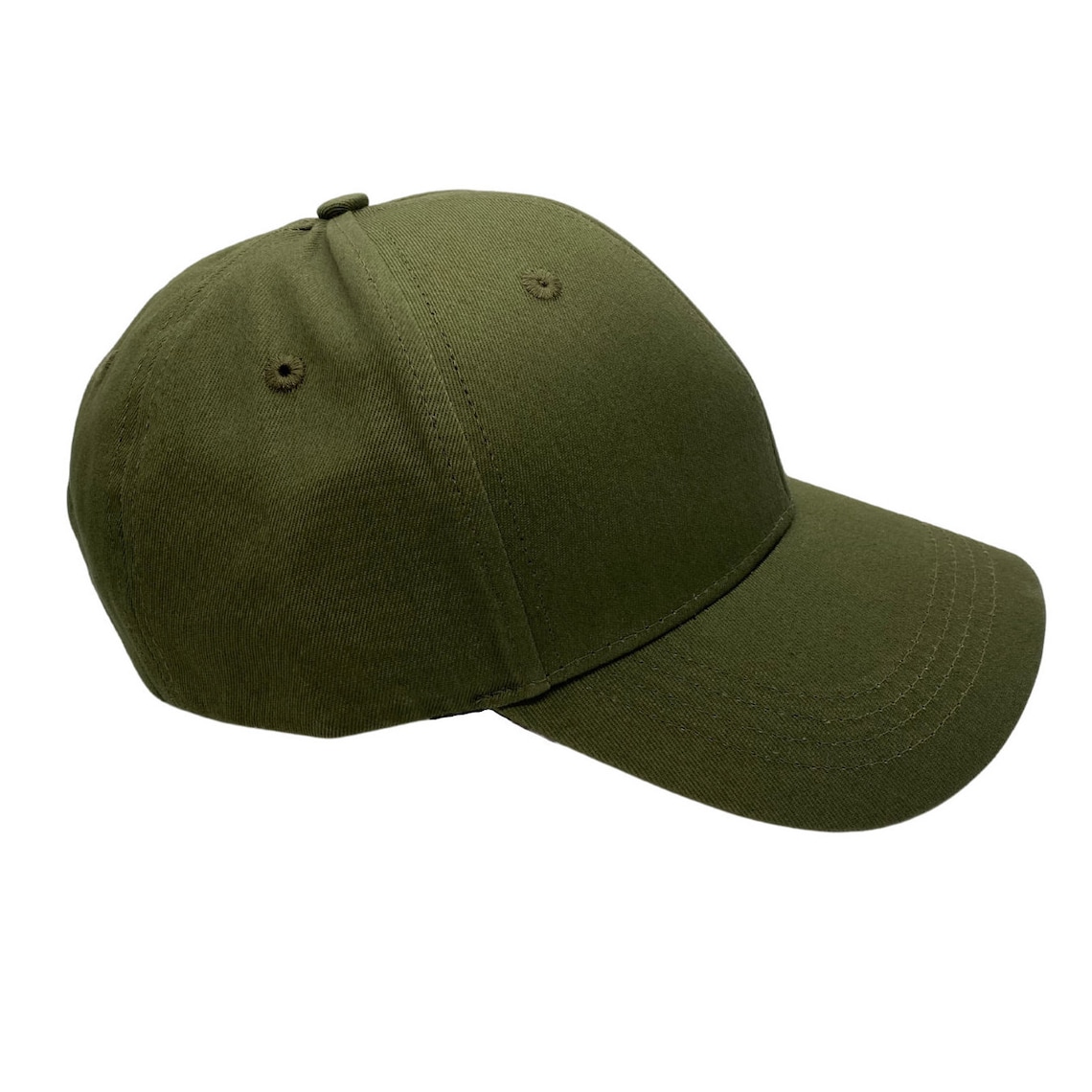 Silklined Baseball Cap Olive Green Baseball Cap Luxe Dad Hat