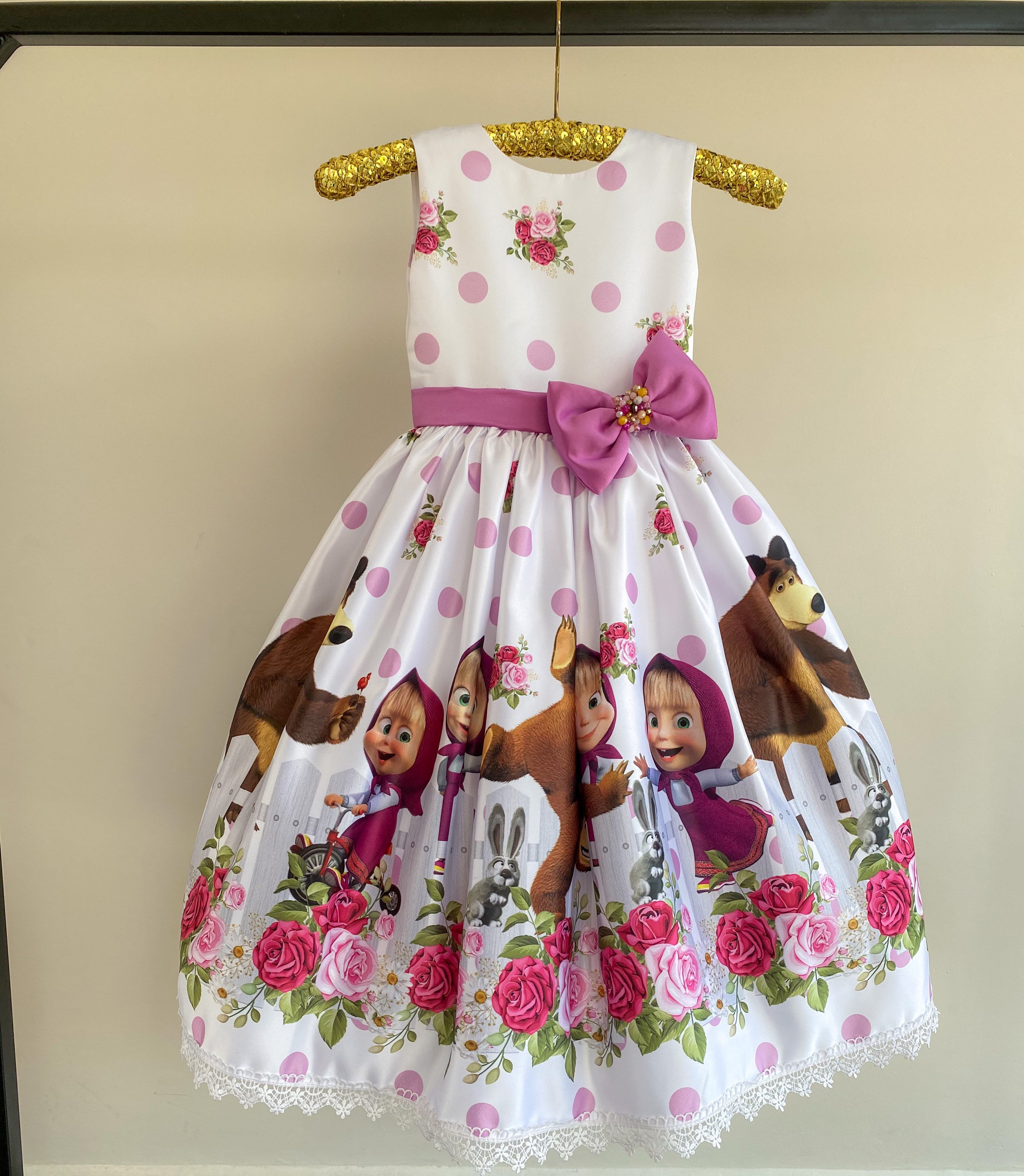 Masha and the bear/ masha dress/ masha and the bear clothes/ Etsy