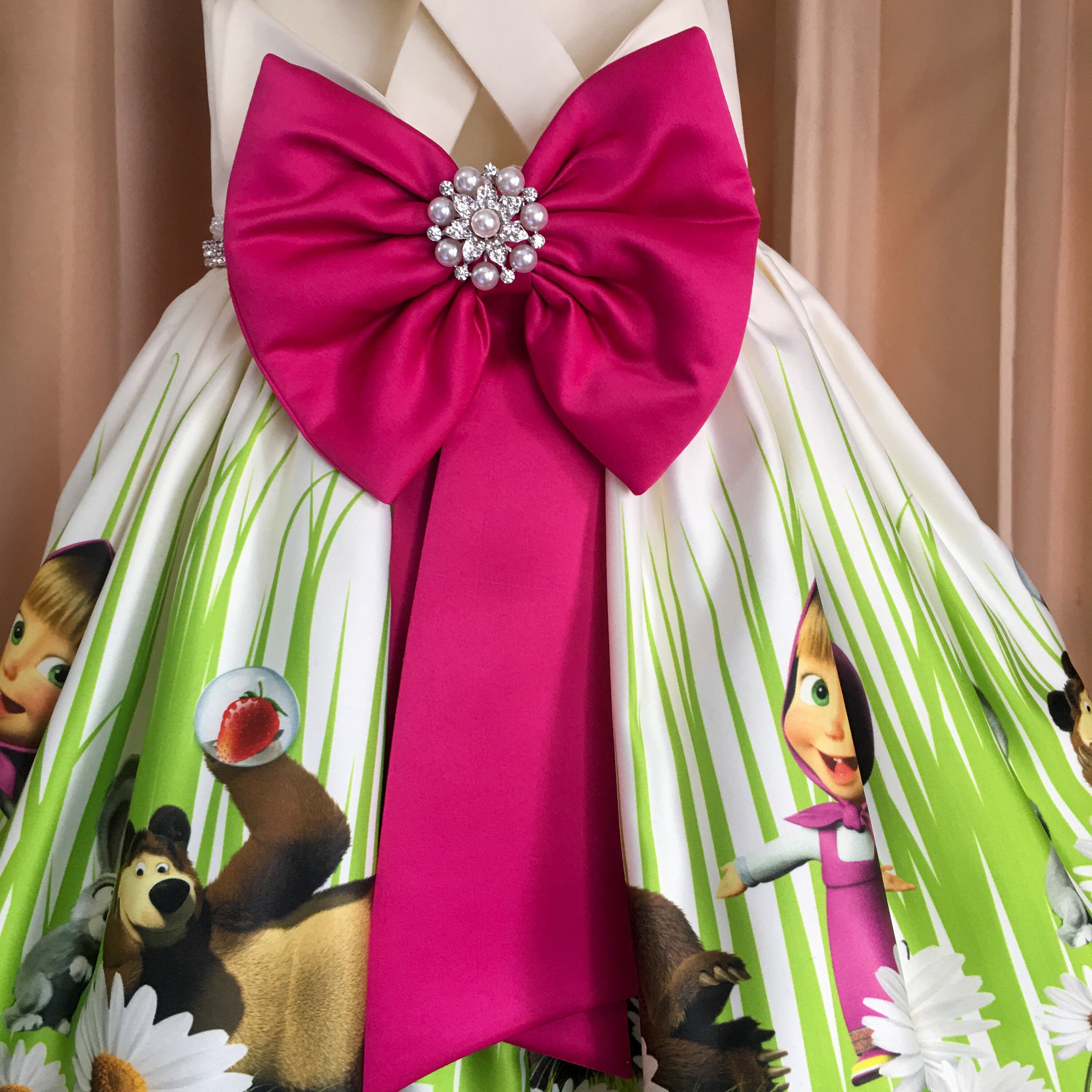 Masha and the bear/ masha dress/ masha and the bear clothes/ Etsy