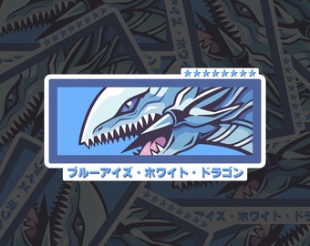 Blue-Eyes White Dragon Vinyl Sticker