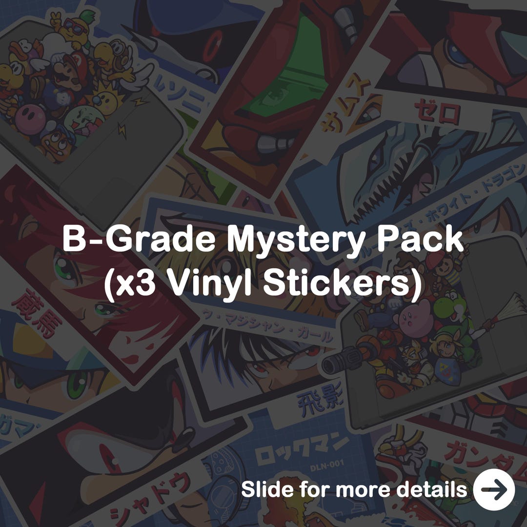 Level B Sticker B-grade Mystery Pack - (x3 Vinyl Stickers) - Etsy