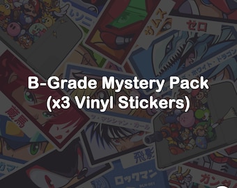 Pack mystère de qualité B - (x3 autocollants en vinyle)