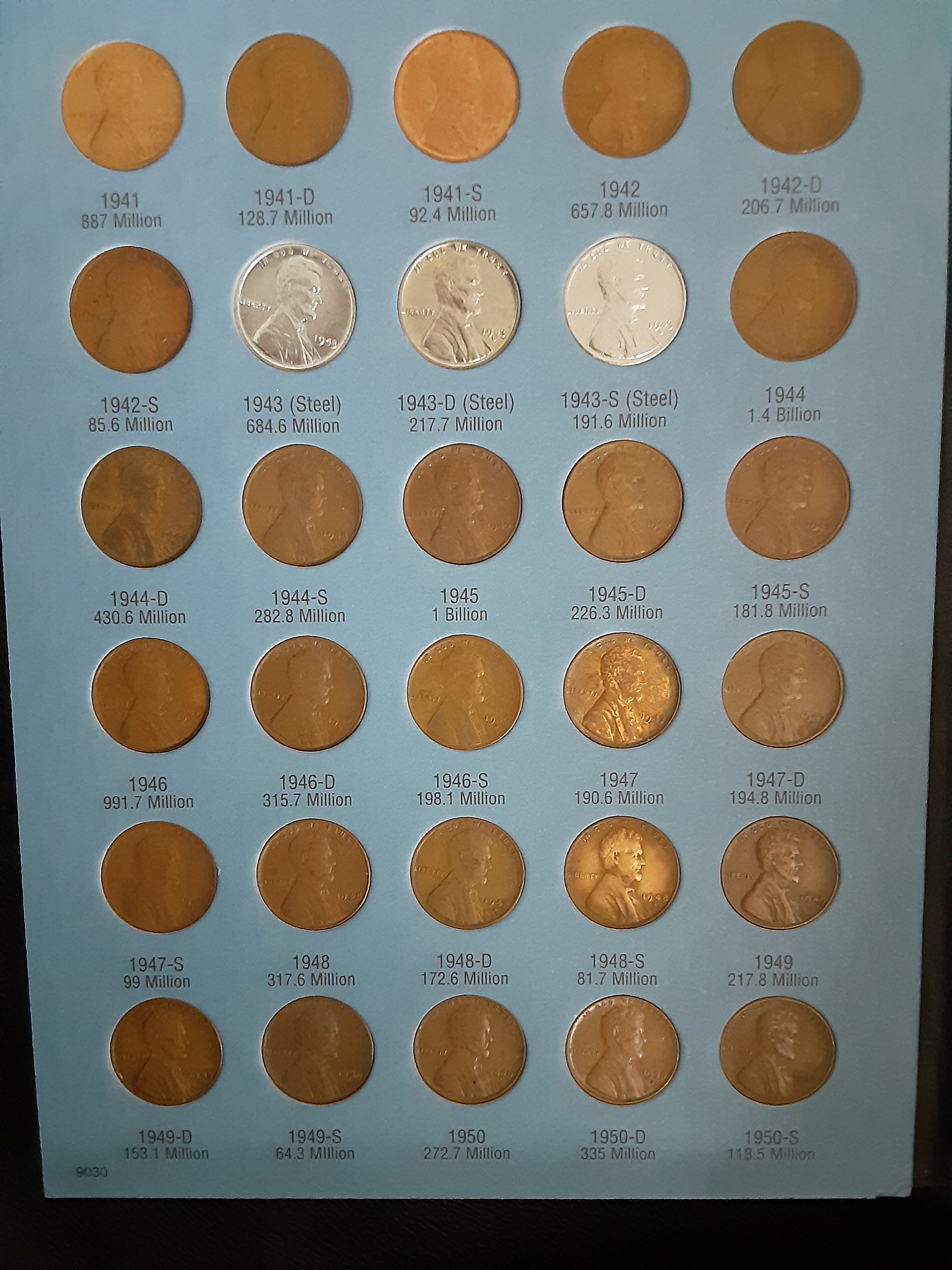 Complete Lincoln Wheat Penny Cent Collection Album 1941 1958 Etsy