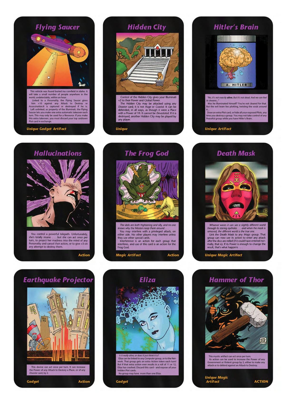 illuminati card game first edition PARANOIDS : INWO CCG card, 1995 Limited TCG Group, Nut Crazy everyone Illuminati (game) - Wikipedia
