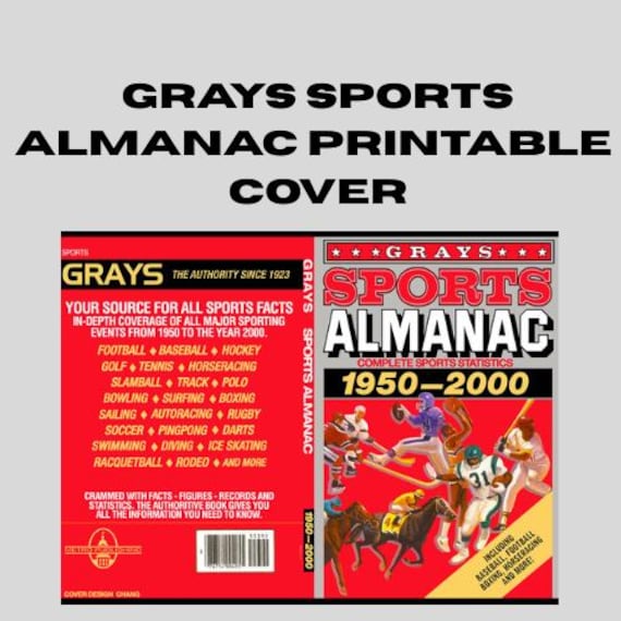 Grays Sports Almanac Printable Cover - Etsy