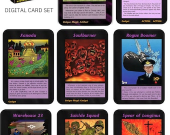 Gioco di carte Illuminati - Steve Jackson 1995 - SET DIGITALE - oltre 400 carte + eBook