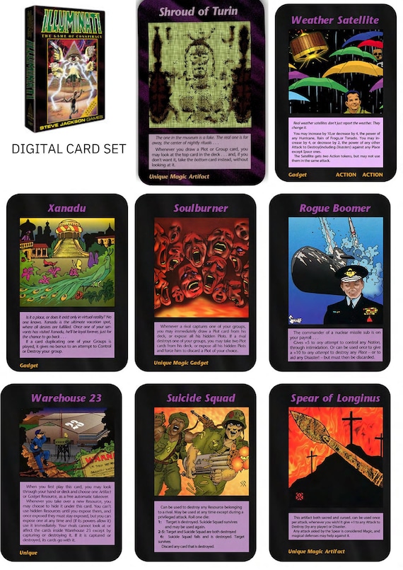 ILLUMINATI 日本語版 カードゲーム　新品未開封 Illuminati Card Game Mega Bundle- Steve Jackson 1995- DIGITAL SET