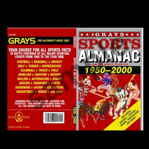 Grays Sports Almanac Printable Cover - Etsy
