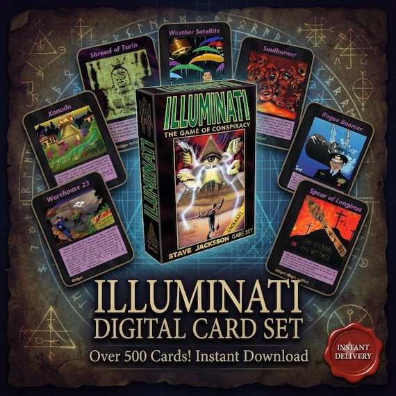 illuminati card game rare cards Booster Pack - New World Order - Limited Edition Scandal - Illuminati NWO New