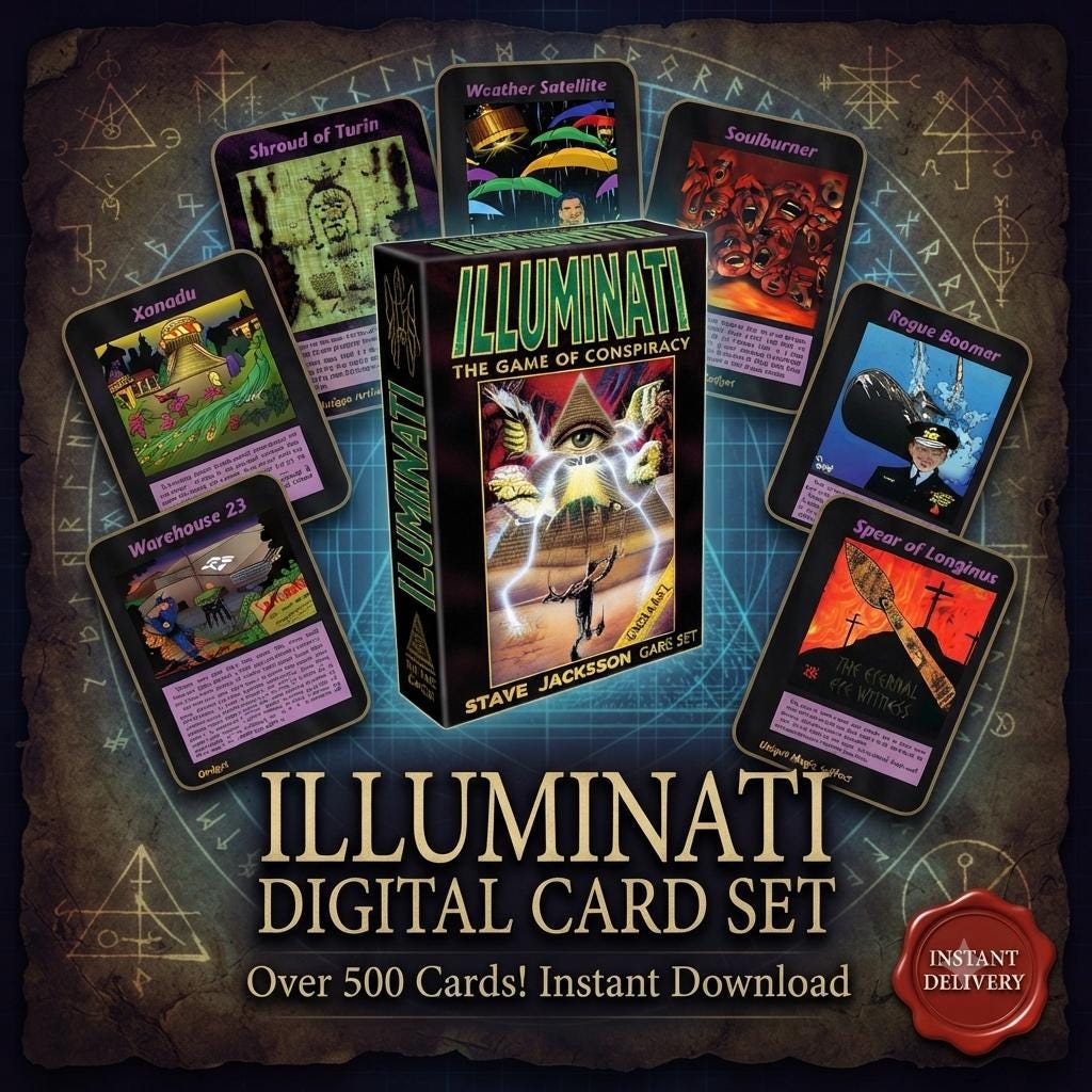 illuminati card game first edition New World Order TCG Limited Booster Box : Toys & Games STOCK SPLIT : Illuminati INWO