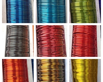 24 Pieces Multi Color Good Quality Plain Glass Bangle For Women & Girl's Free Shipping 4  Bangle Size - 2.4, 2.6, 2.8