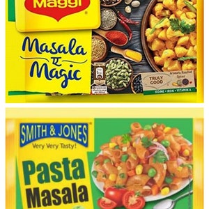 インドのスパイス おいしいマギーマサラ 魔法の粉とパスタマサラ 6gm (20個パック) 送料無料