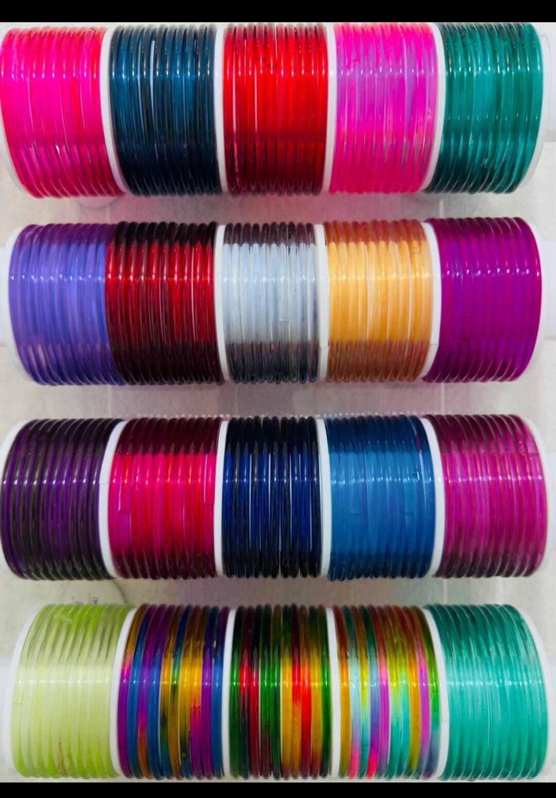 168 Pieces 14 Multi Color per Color 12 Glass Bangle for Women & Girl's ...