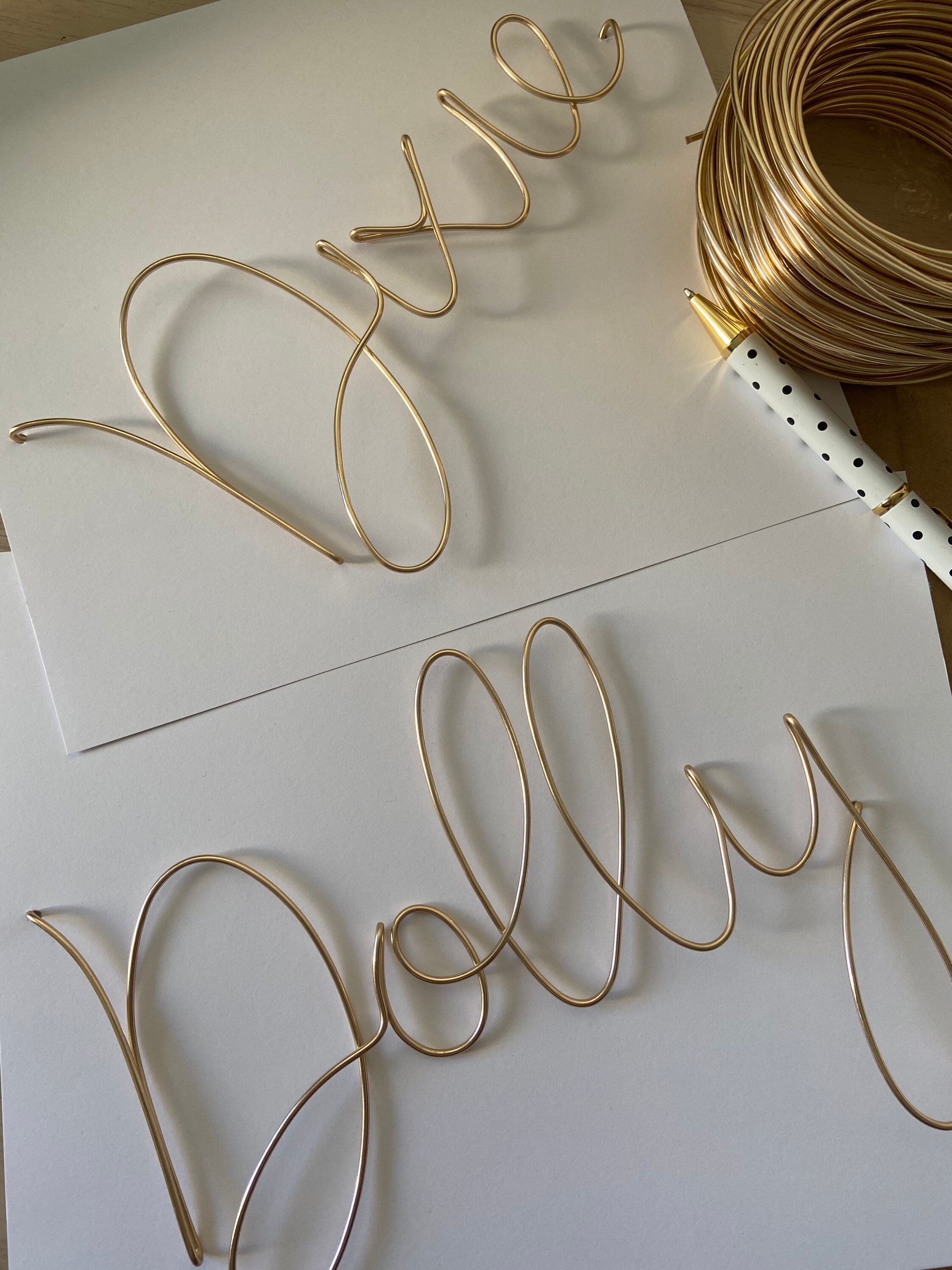 Custom Wire Words Wall hanging Wire Art Font 4 Etsy