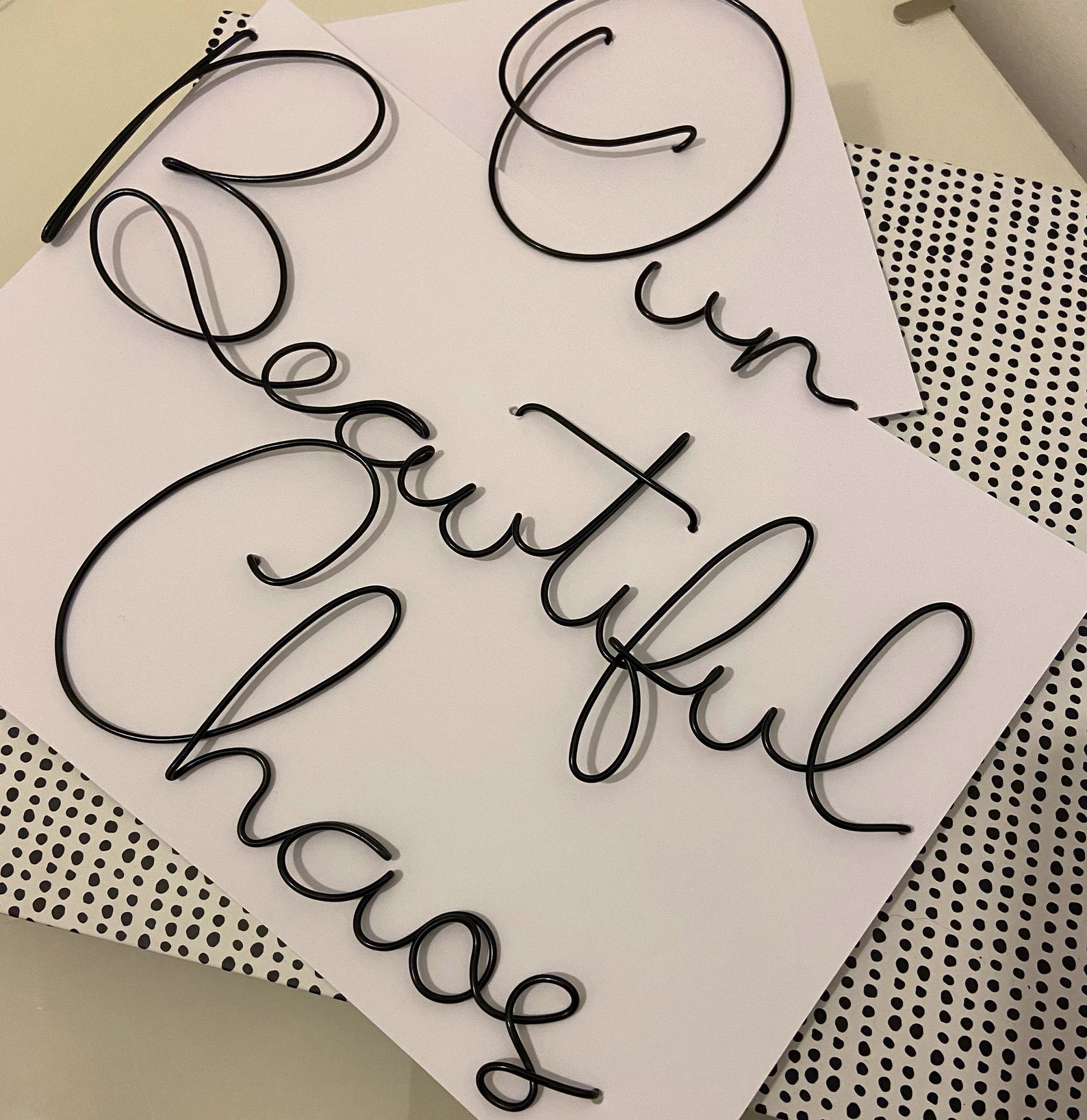 Custom Wire Words Wire Art Wall Art Font 1 | Etsy