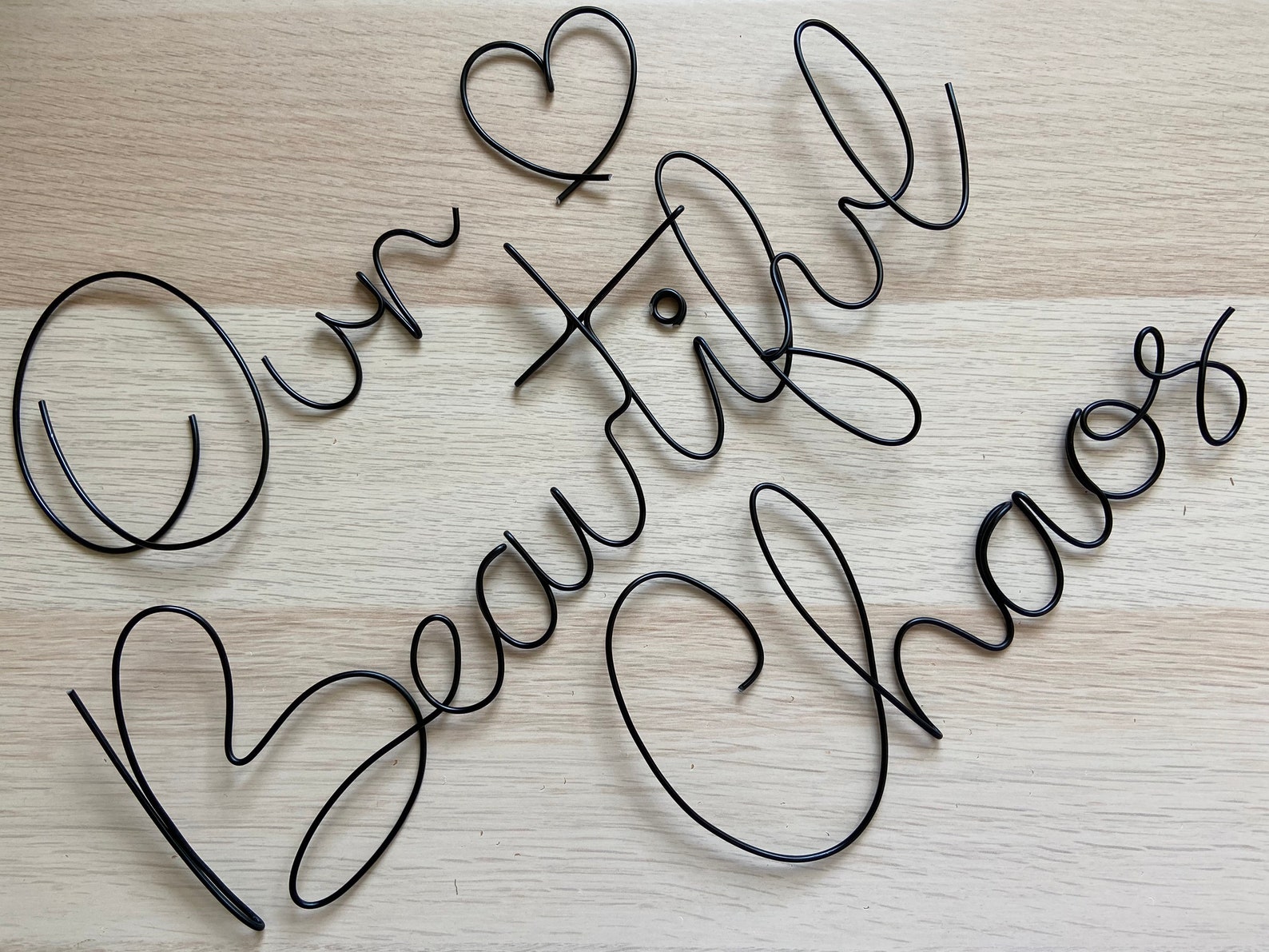 Custom Wire Words Wire Art Wall Art Font 1 | Etsy