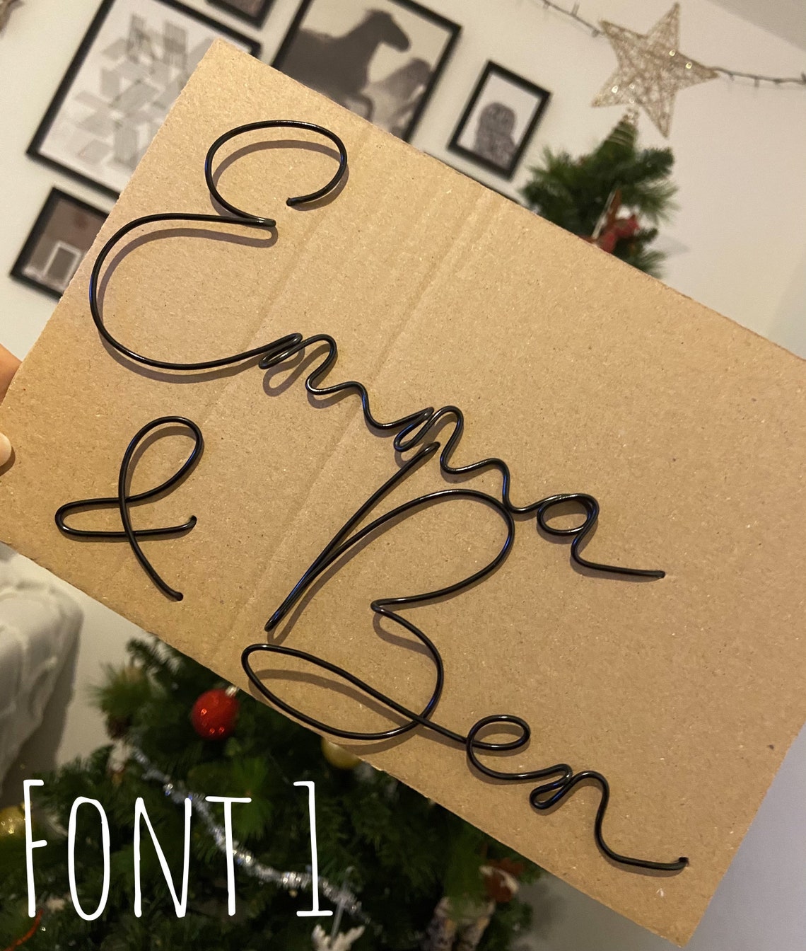 Custom Wire Words Wire Art Wall Art Font 1 | Etsy