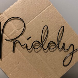 Custom Wire Words Wire Art Wall Art Font 1 | Etsy