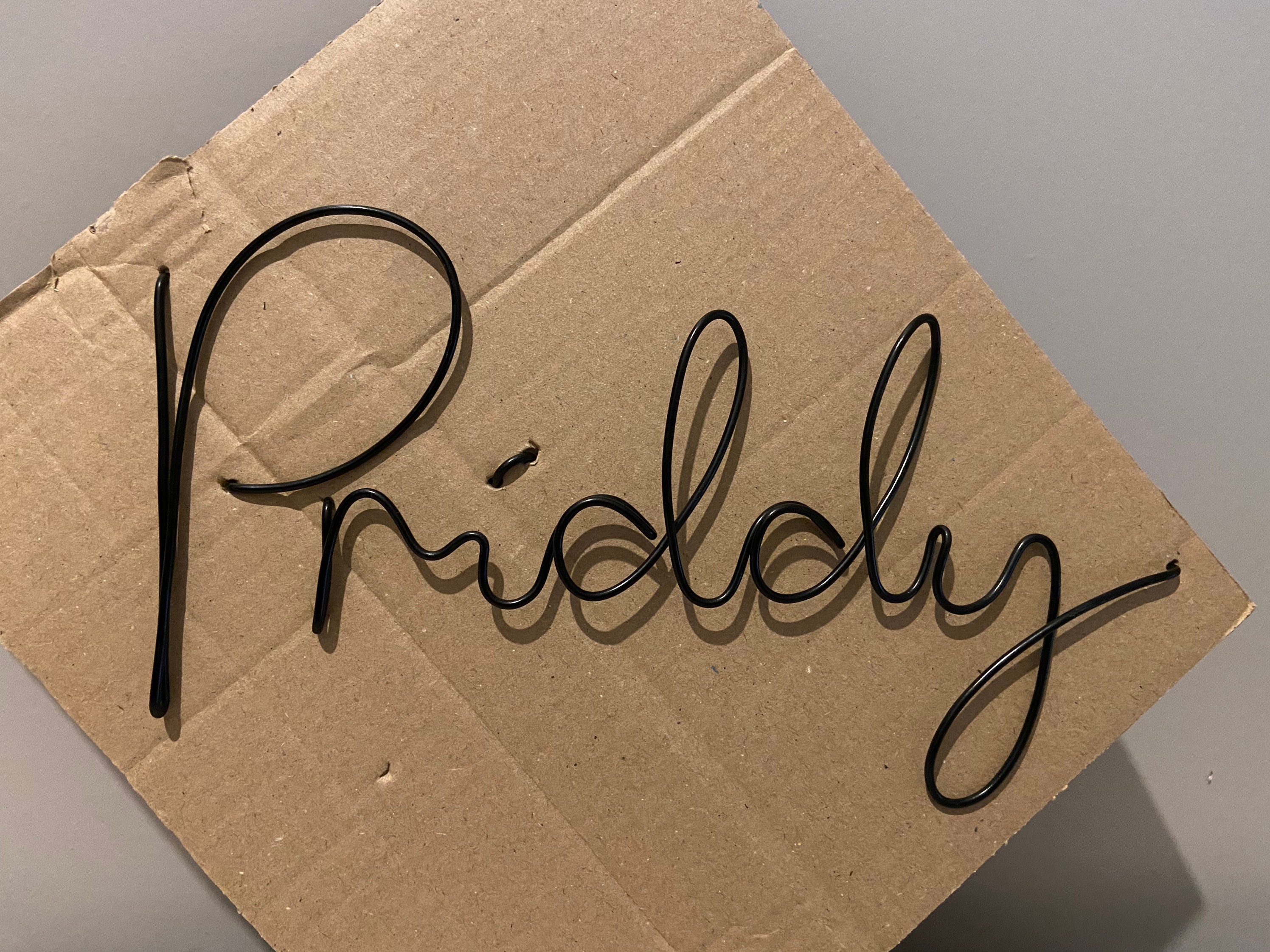 Custom Wire Words Wire Art Wall Art Font 1 Etsy