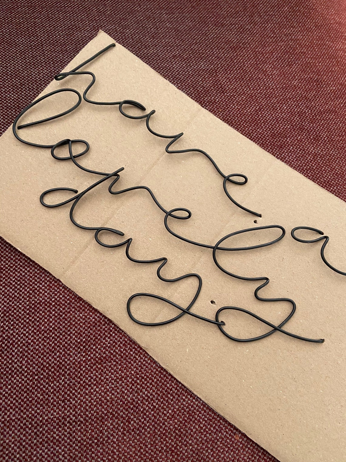Customised Wire Words Wire Art Font 3 Etsy