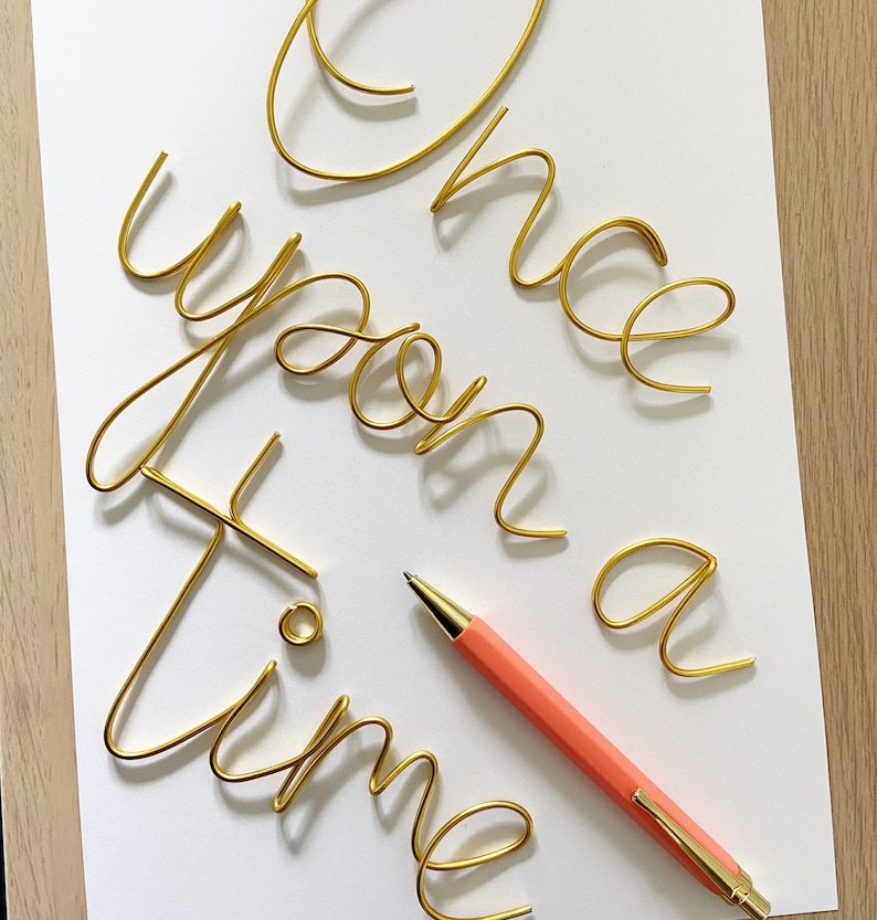 Custom Wire Words Wall hanging Wire Art Font 4 Etsy